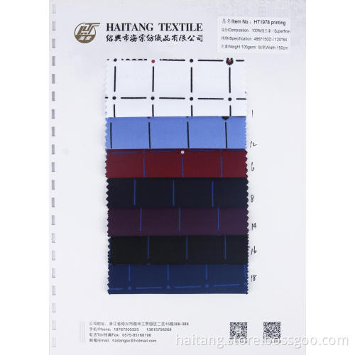 Business Fabric Printing Microfiber fabric Toile Print Close